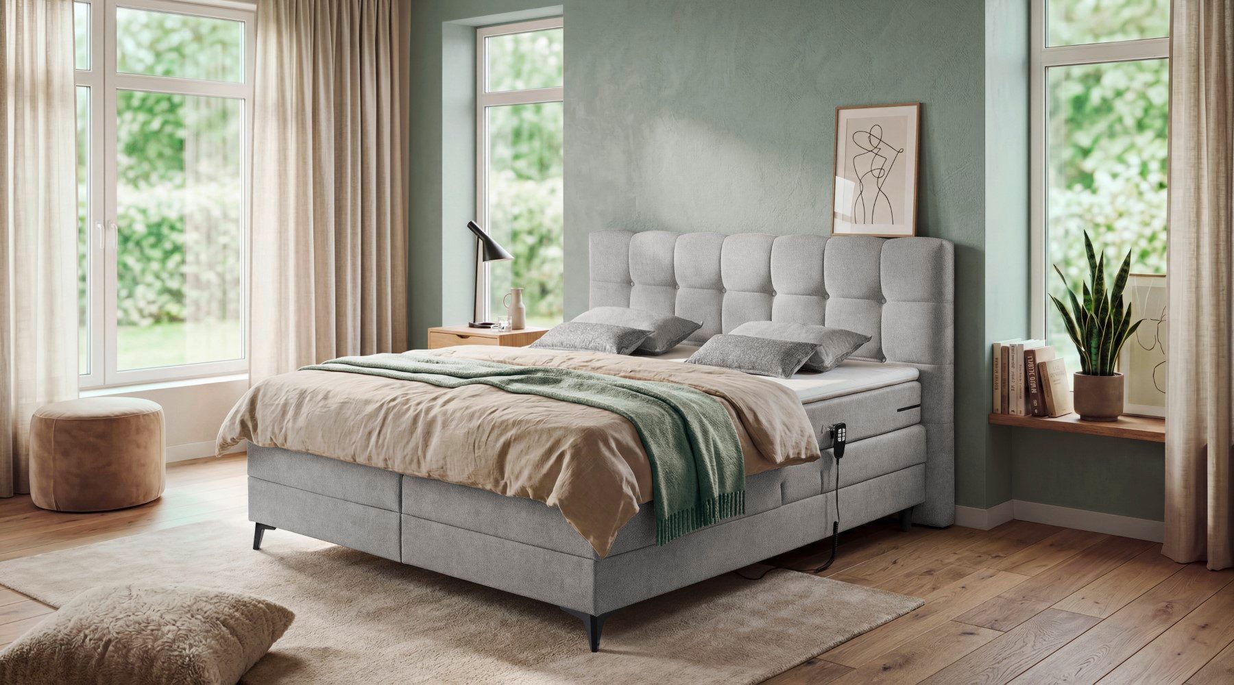 ED EXCITING DESIGN Boxspringbett Atlas