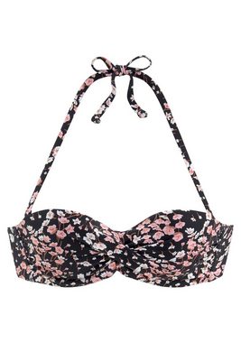 LASCANA Bügel-Bandeau-Bikini-Top Blair, mit floralem Design