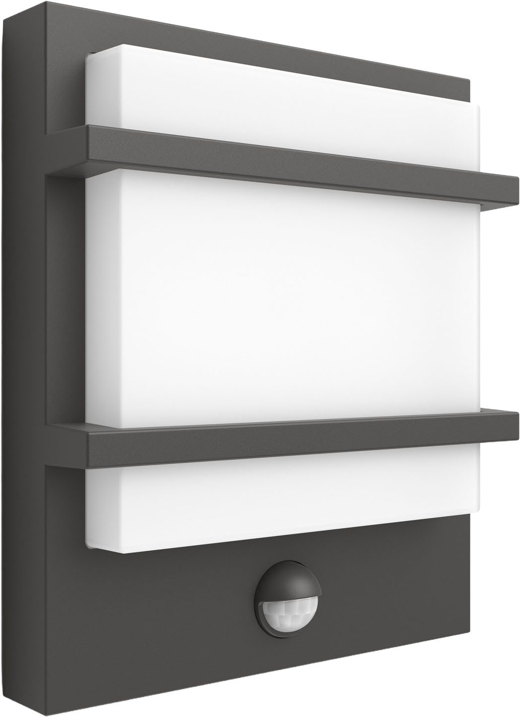 Philips Hue LED Außen-Wandleuchte Outdoor A-Label Petronia Wand UE IR 3,8W 27K, LED fest integriert
