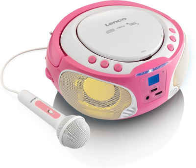 Lenco SCD-650BU CD-Radio m. MP3, USB, Lichteffekt, Mikro Boombox