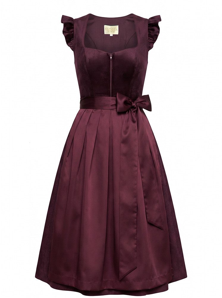 KRÜGER COLLECTION Dirndl Dirndl Heda 70cm Länge lila