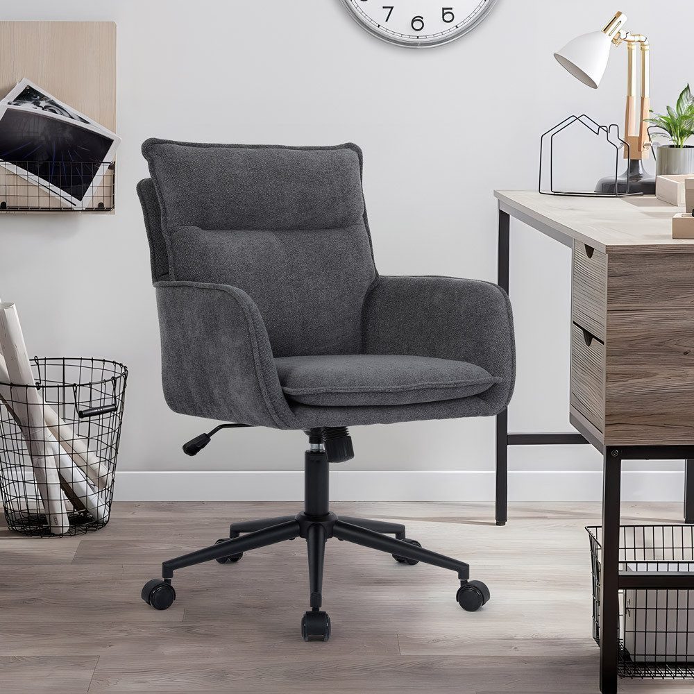 HOME DELUXE Schreibtischstuhl Bürostuhl CORA 100 x 60 x 70 cm, Höhenverstel günstig online kaufen