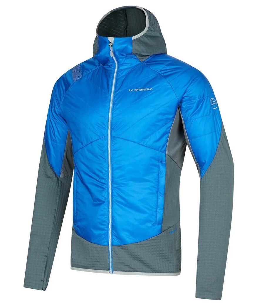 La Sportiva Laufjacke Hybridjacke Cambrenas 2.0 (leicht, winddicht) blau/slategrau Herren