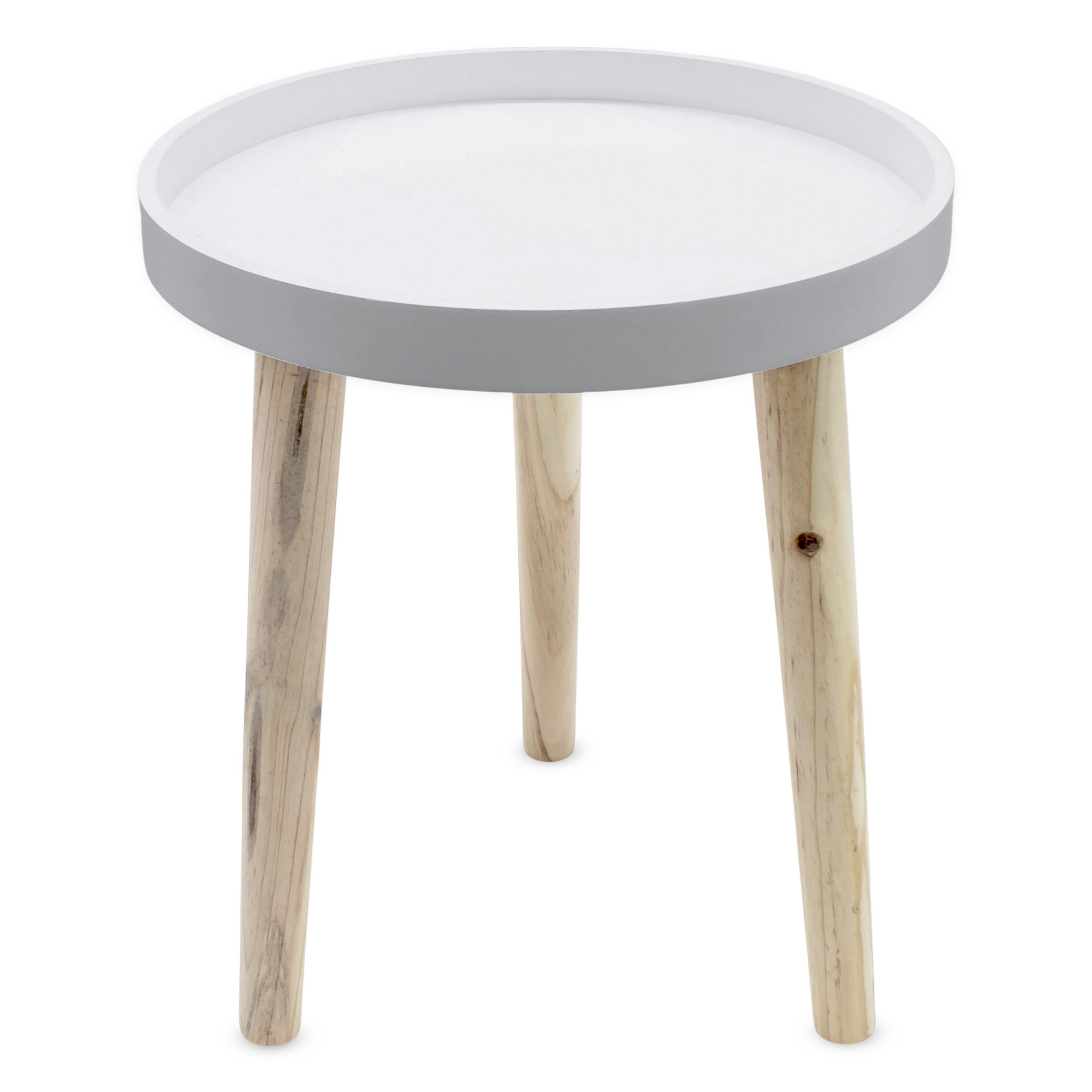 Spetebo Beistelltisch Beistelltisch 30 x 36 cm - weiß (Stück, 1-St., Beistelltisch), kleiner Tisch zum Zustellen oder Dekorieren