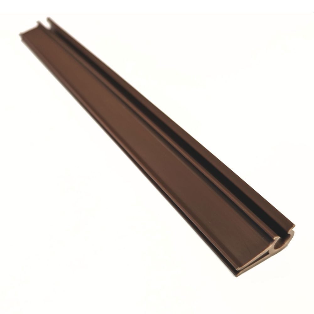 zaunzu Sichtschutzstreifen Klemmschiene PREMIUM-Clip Doppelstabzaun Braun 1er Pack, (1x Set, 1-St., Premim-Clip Sichtschutzstreifen), Rost- und korrosionsbeständig
