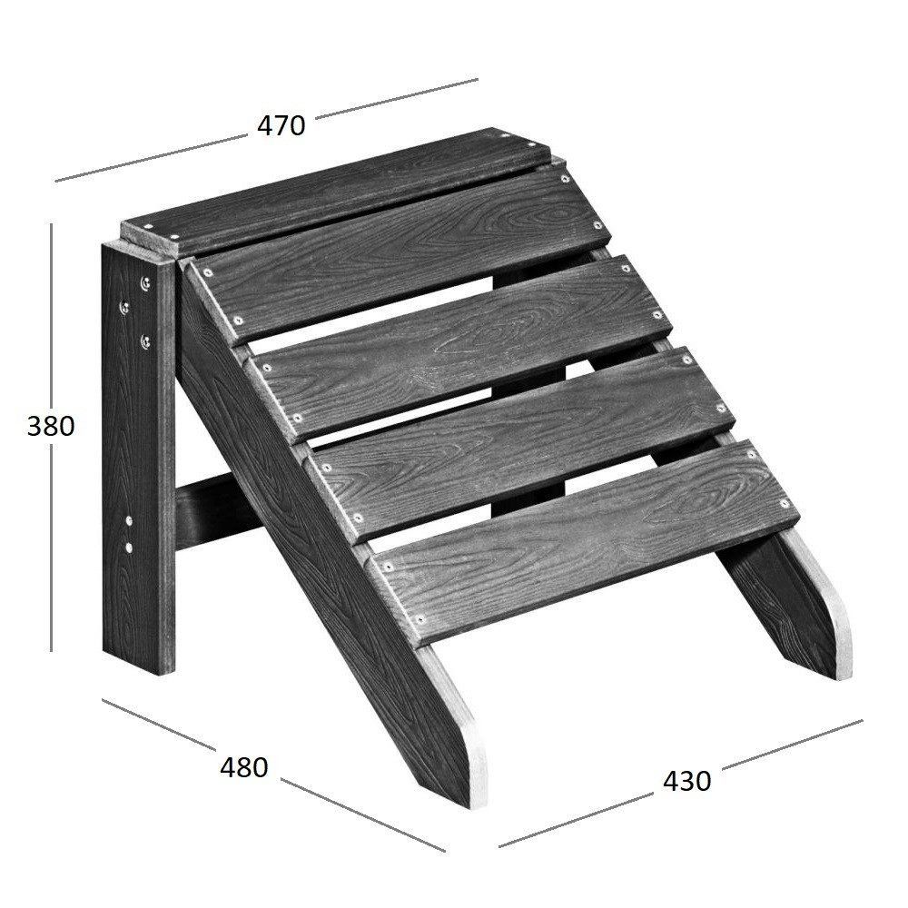 NEG Fußhocker NEG Adirondack Fußbank/Fußhocker MARCY (Marcy-F)