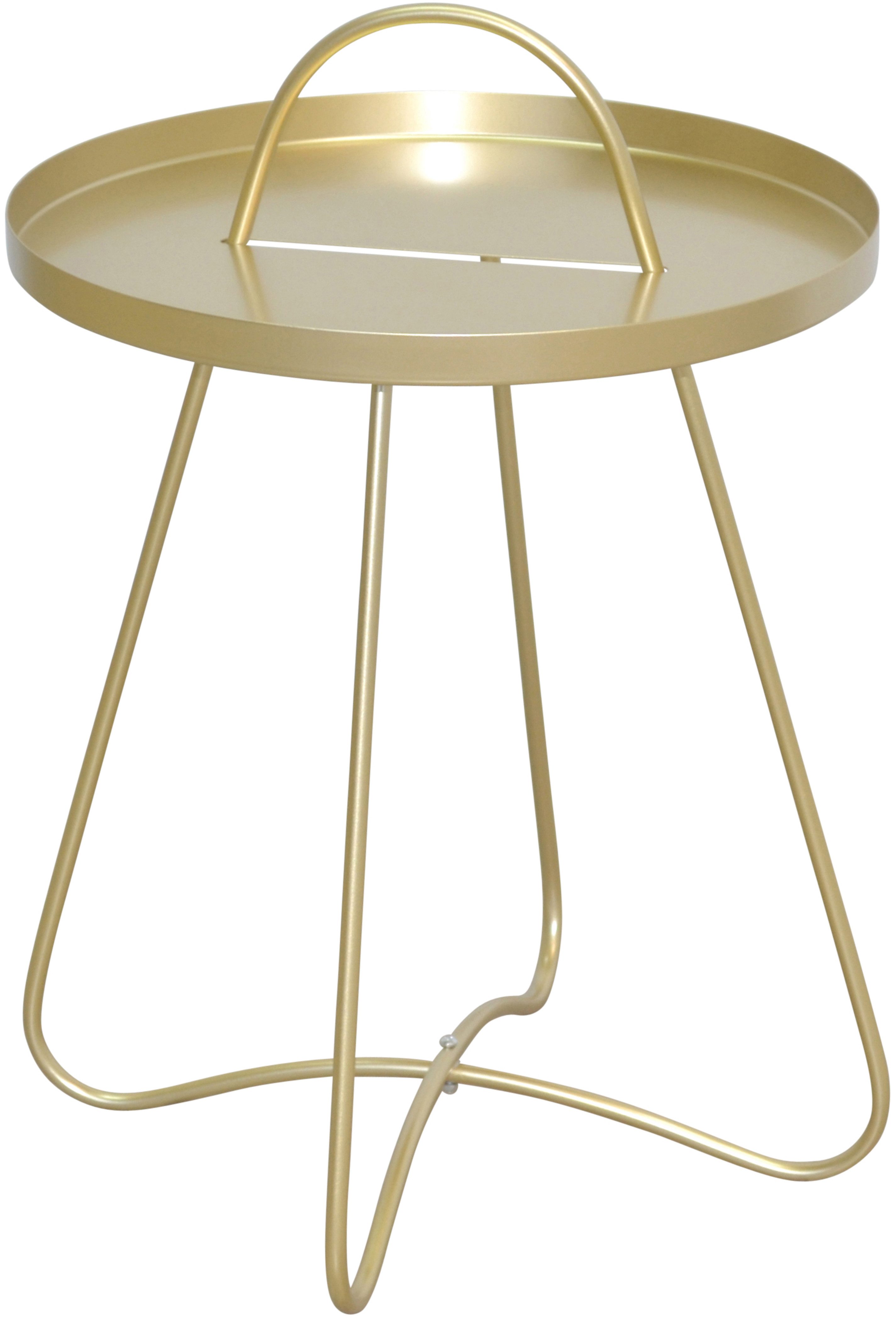 HOFMANN LIVING AND MORE Beistelltisch, Metallplatte