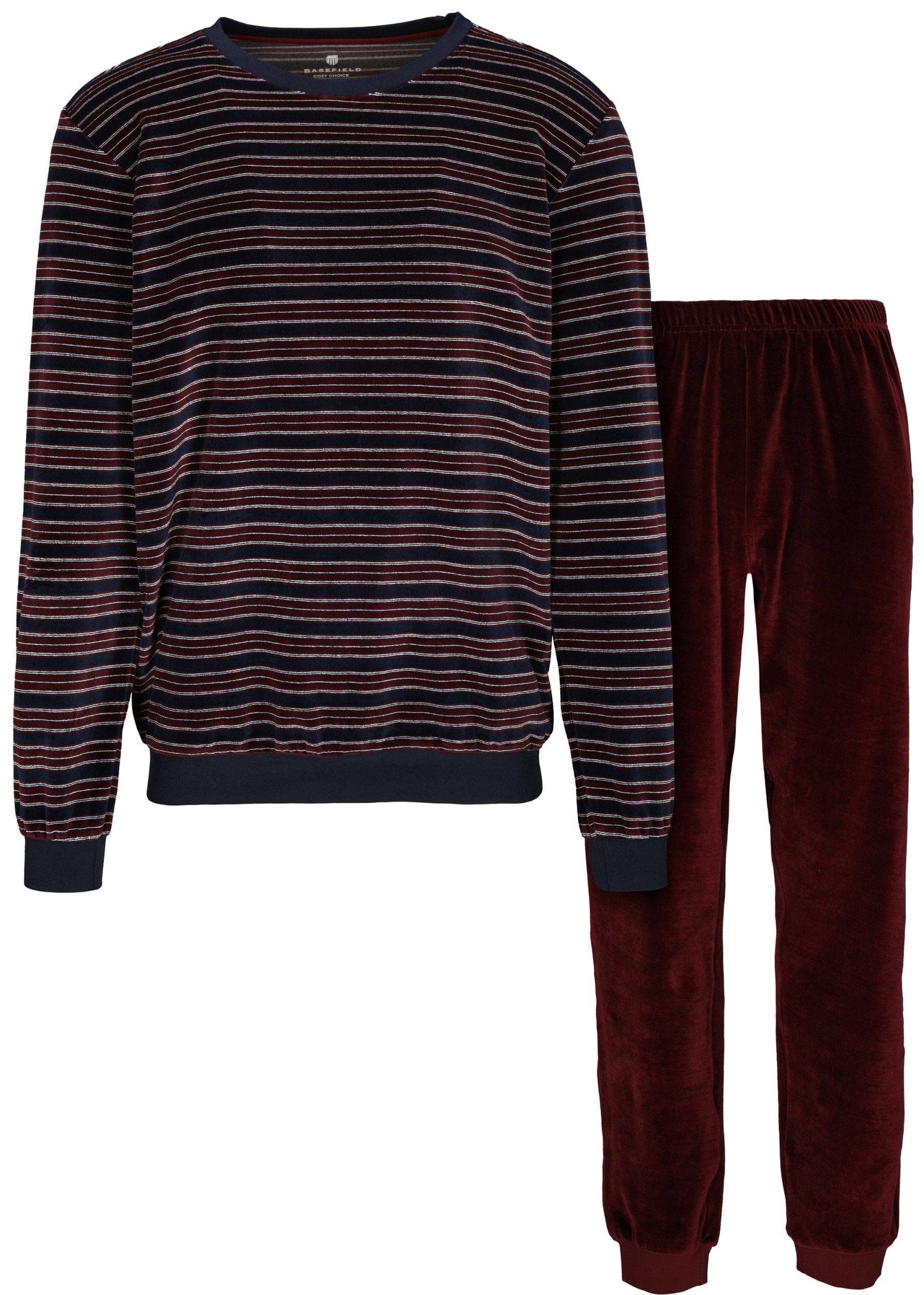 BASEFIELD Schlafanzug He.-Pyjama Velours