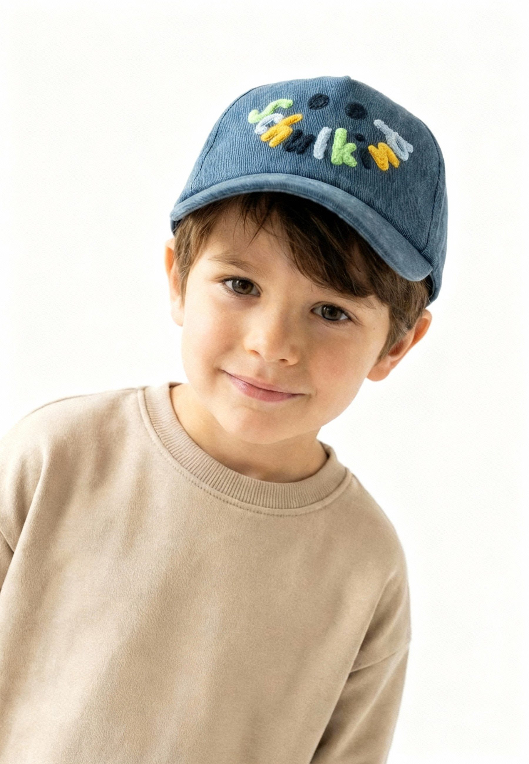 Sterntaler® Baseball Cap Basecap Schulkind (1-St) Basecap aus Jeans mit Schriftzug SCHULKIND, mit Größenregulierung