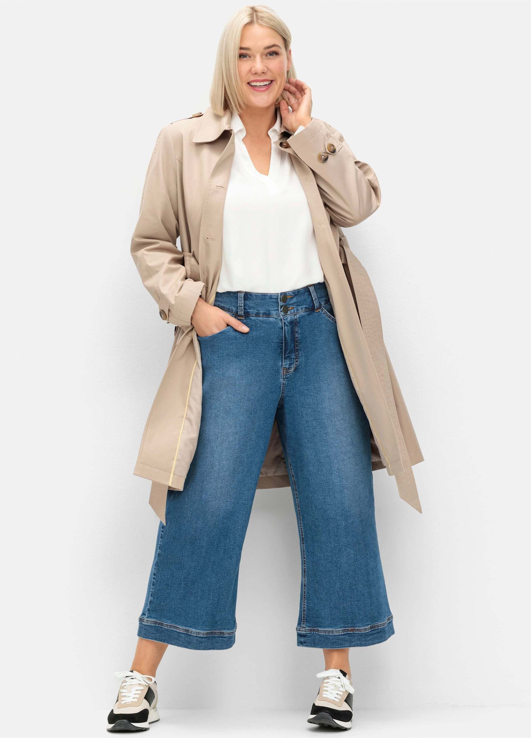 Sheego Jeansshorts 7/8-Jeans