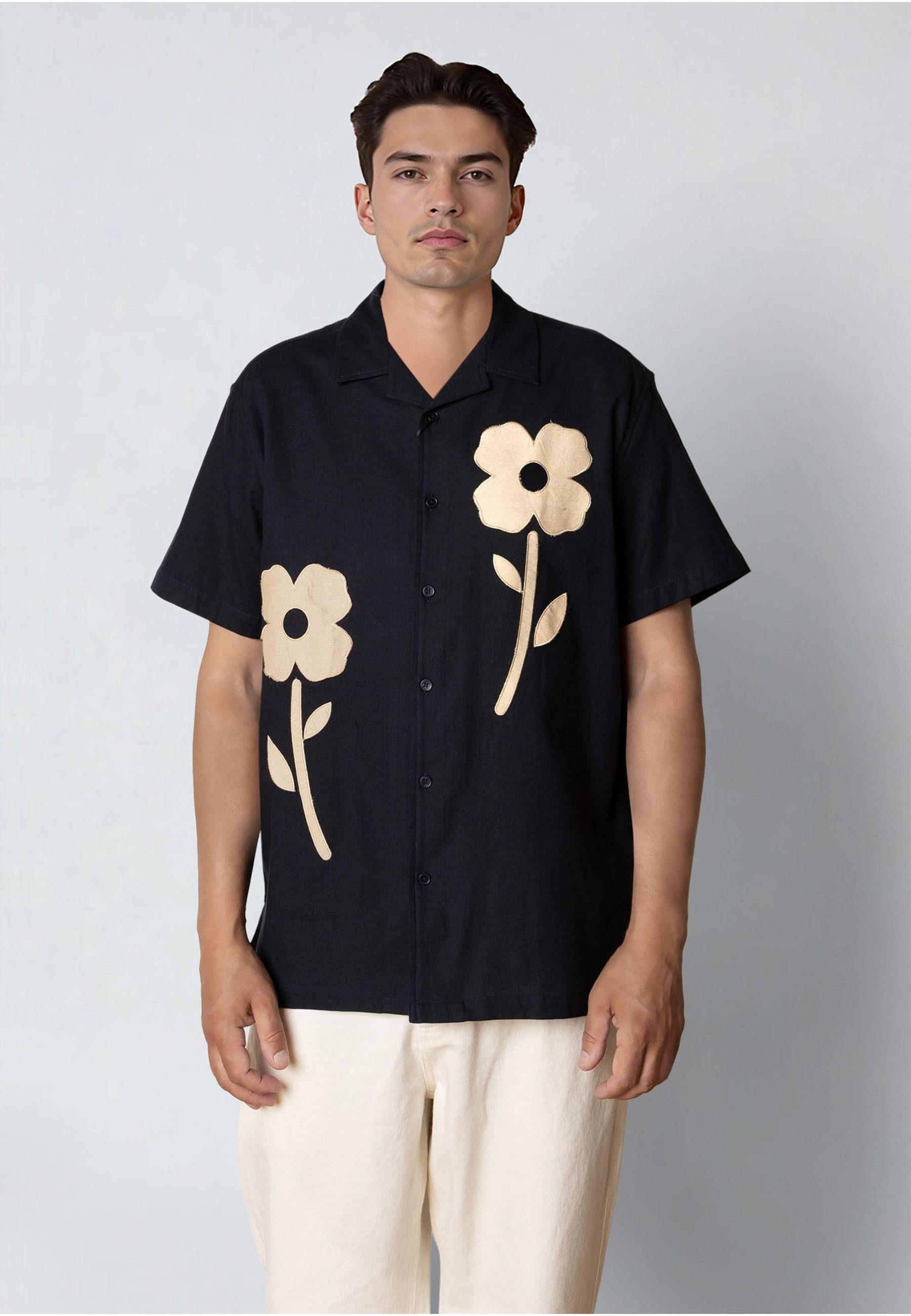 Clean Cut Copenhagen Langarmhemd Clean Cut Copenhagen Bowling Feliz S/S Shirt (1-tlg)