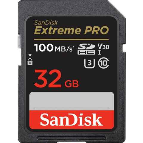 Sandisk Extreme PRO 32GB Speicherkarte (32 GB, UHS Class 3, 100 MB/s Lesegeschwindigkeit)
