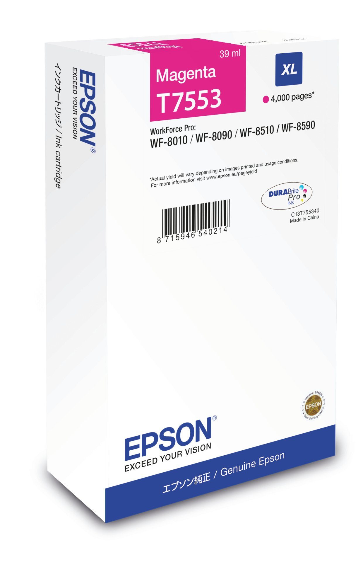 Epson Epson Tintenpatrone XL Magenta Tintenpatrone