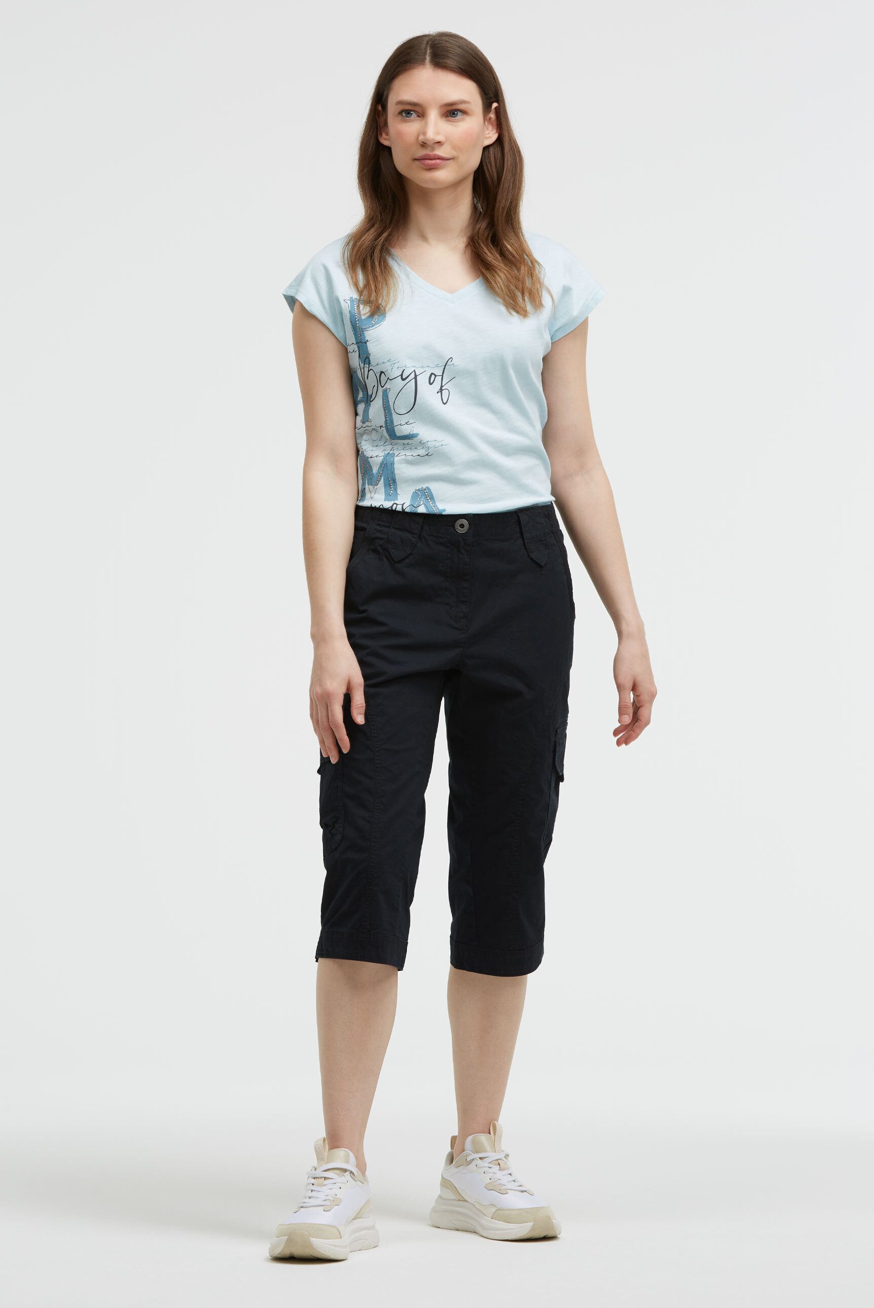 SOCCX Skaterbermudas mit verstellbarem Knopfriegel am Hosensaum