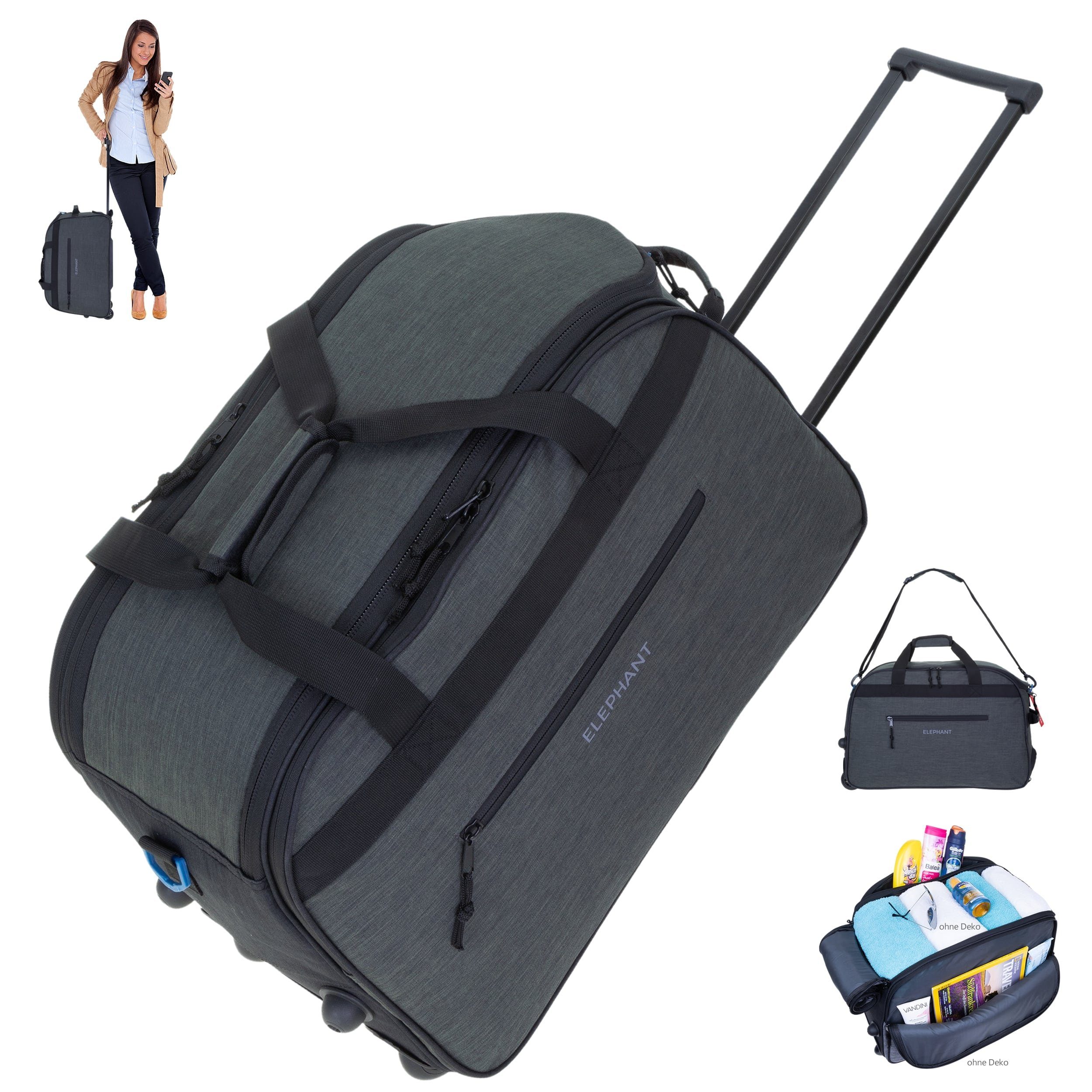 ELEPHANT Trolley Duffle Bag Travel Reisetrolley 55 cm Reisetasche, Weekende günstig online kaufen