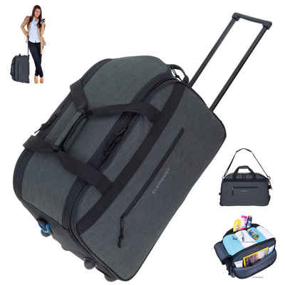 ELEPHANT Trolley Duffle Bag Travel Reisetrolley 55 cm Reisetasche, Weekender Sauna Reise Sport Trolly Tasche Rollen