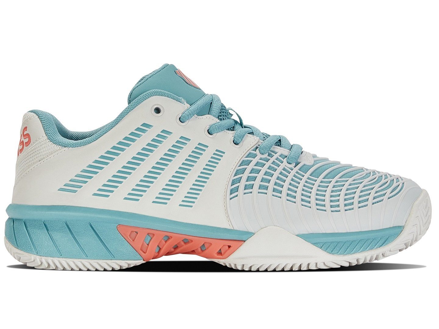 Express Light 3 Clay/Sandplatz weiss/hellblau Damen Tennisschuh