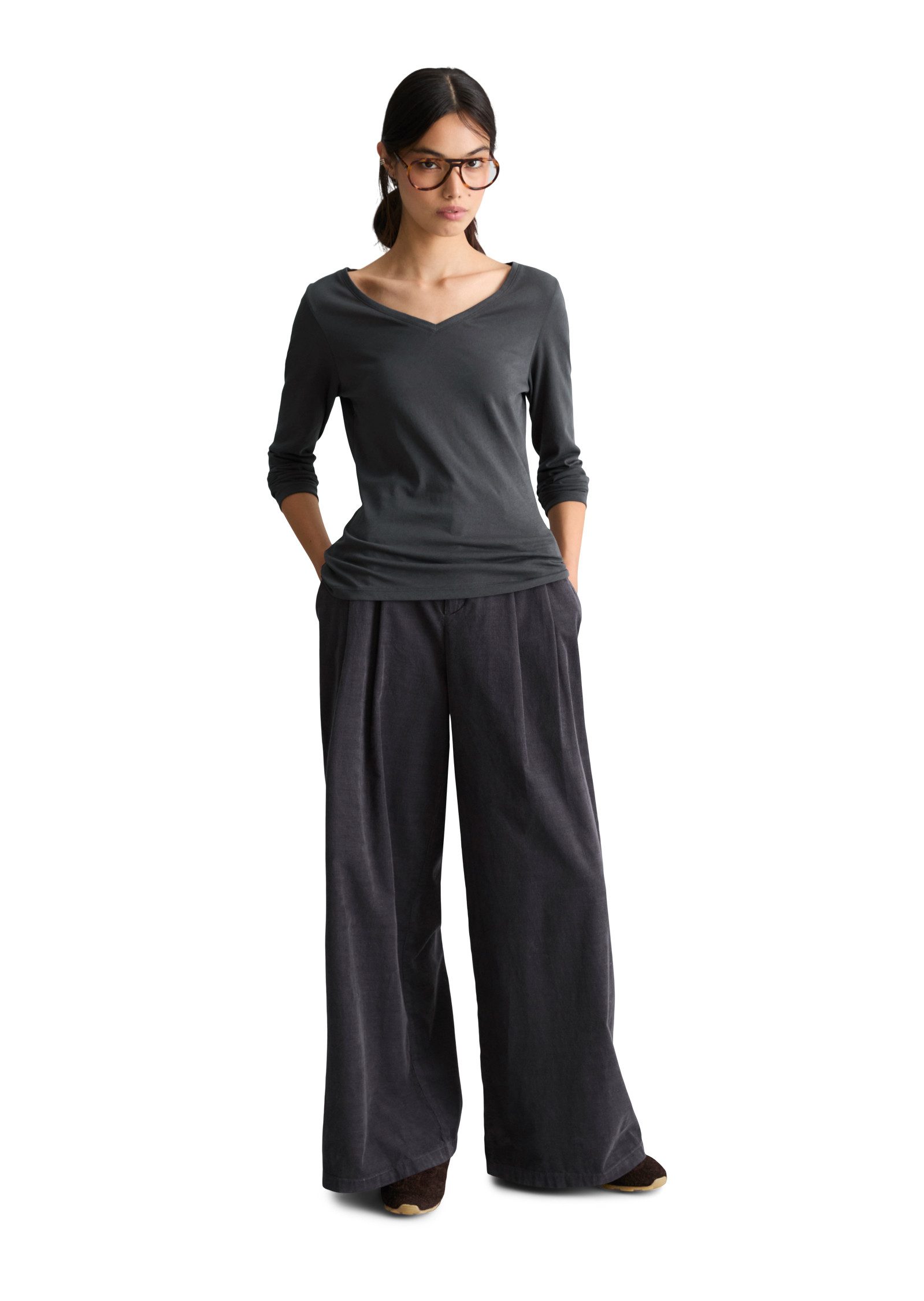 Marc O'Polo DENIM Langarmshirt aus Loose Knit Jersey – Bild 5 von 5