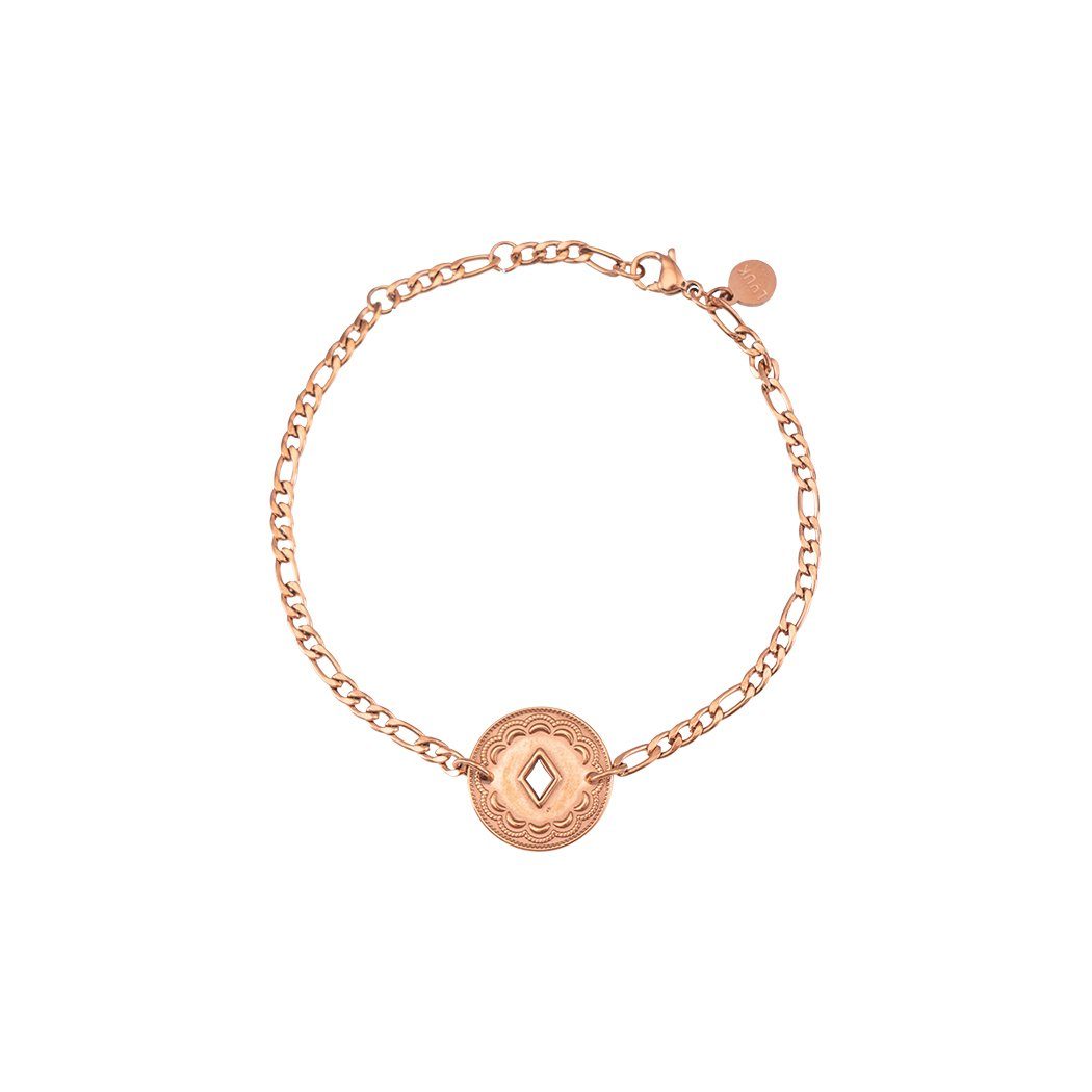 LUUK LIFESTYLE Armband Raute, mit toller Schmuckbox Roségold