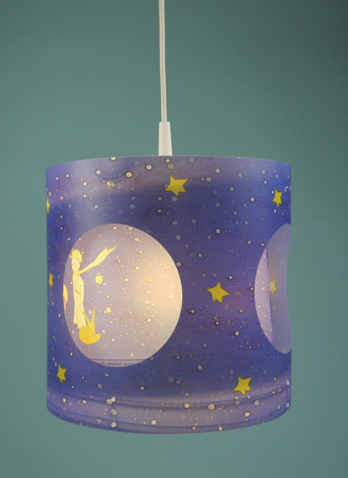 niermann Hängeleuchte Kleiner Prinz, Kinderlampe, Kinderzimmer, Dreh-Pendelleuchte Kleiner Prinz, Made in Germany