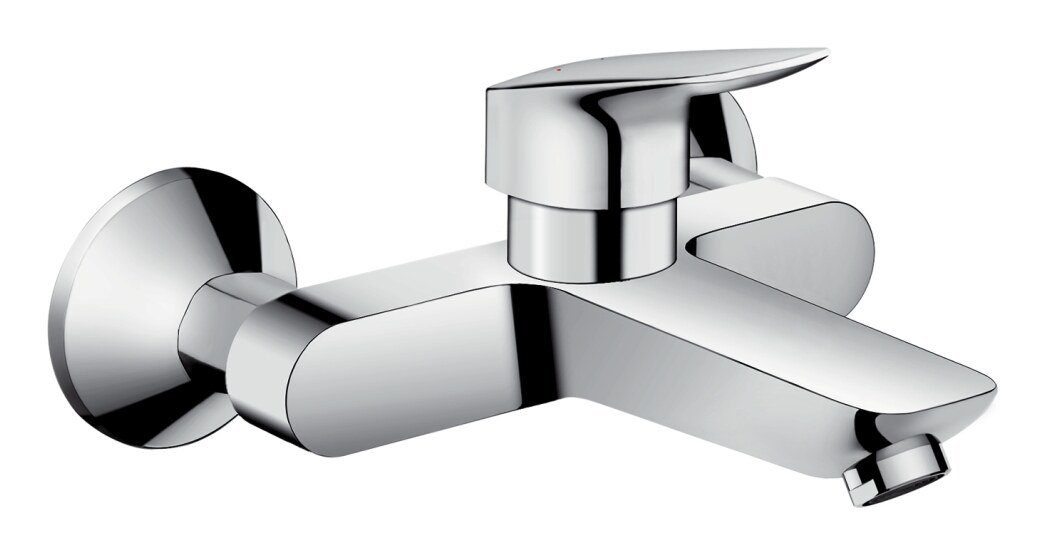 hansgrohe Waschtischarmatur Logis Einhebel-Waschtischmischer Wandmontage - Chrom