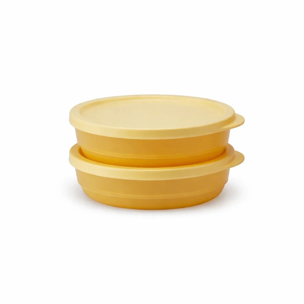 TUPPERWARE Vorratsdose Tupperware Cubix 200ml gelb 2er set