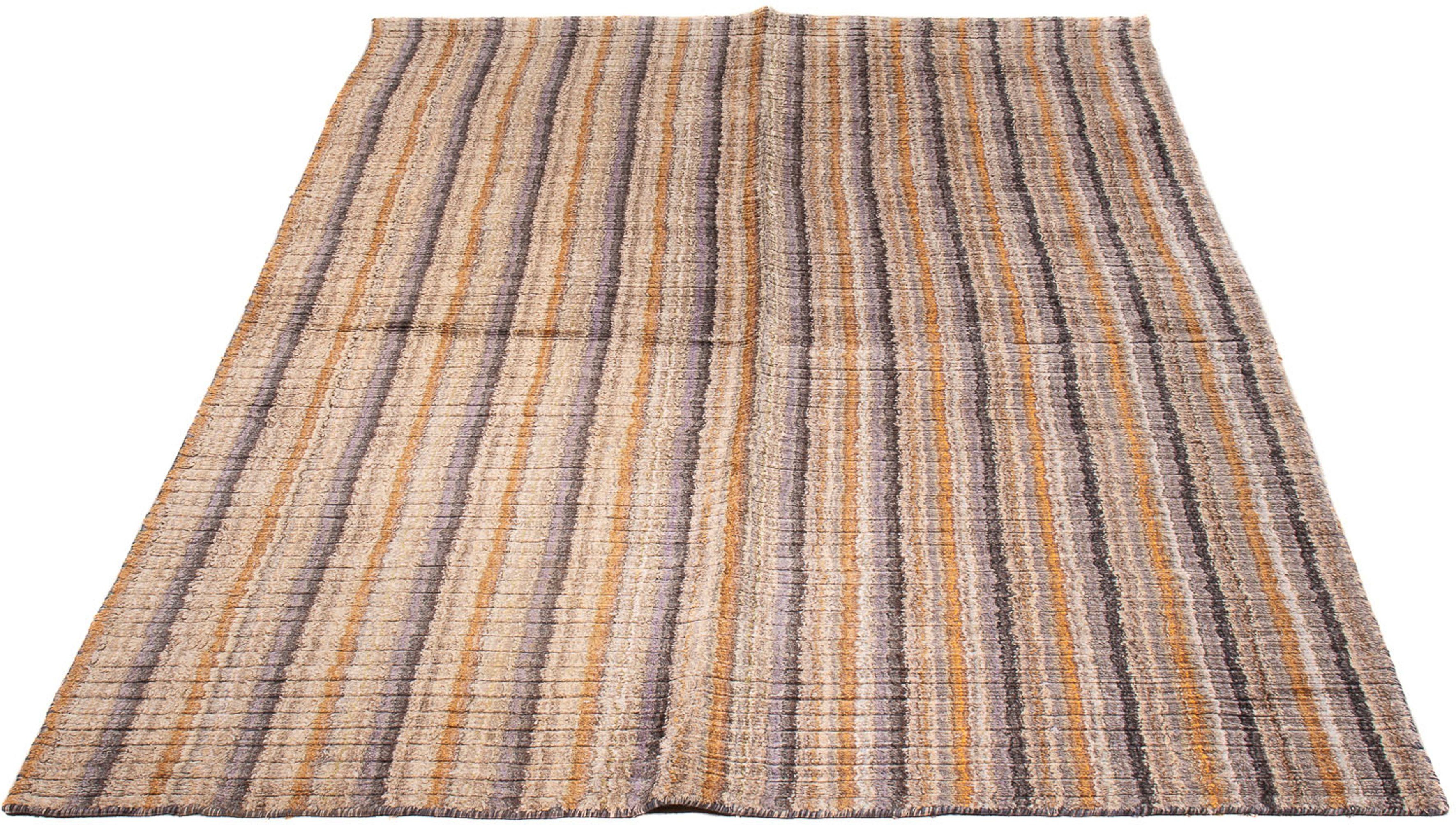 Wollteppich Gabbeh - Loribaft Softy - 184 x 121 cm - mehrfarbig, morgenland, rechteckig, Höhe: 12 mm, Wohnzimmer, Einzelstück