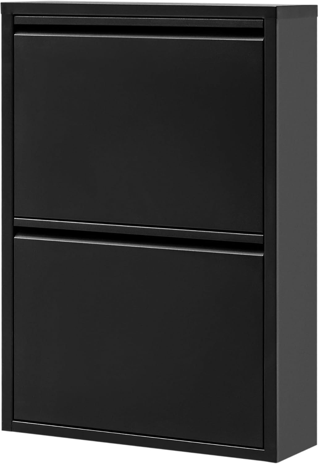 gowoll Schuhschrank Schmal Schuhregal Metall Schuhkipper mit Magnet Klappen günstig online kaufen