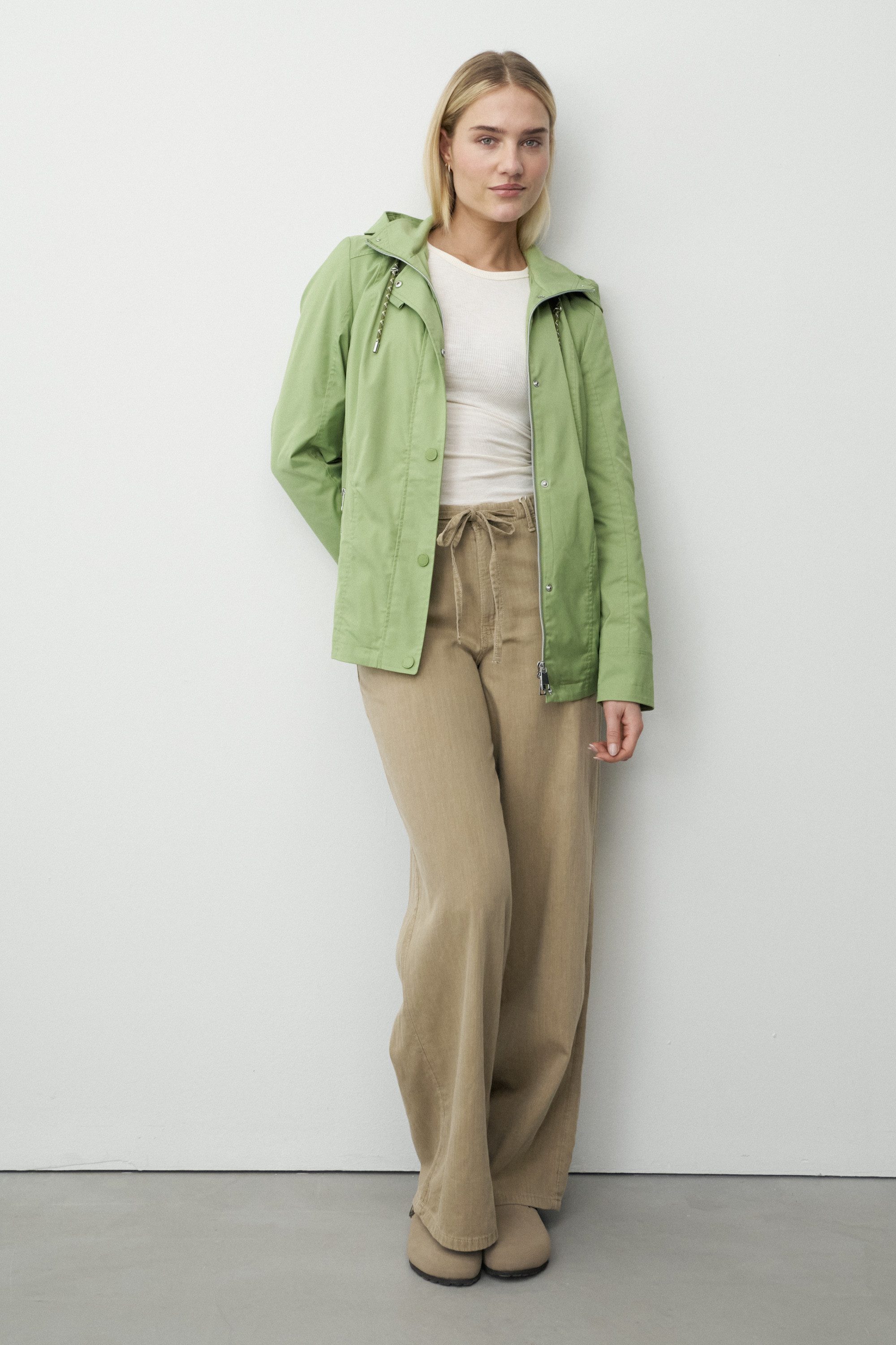 Barbara Lebek Outdoorjacke Übergangsjacke, Frühlingsjacke oder Damenjacke mit abnehmbarer Kapuze