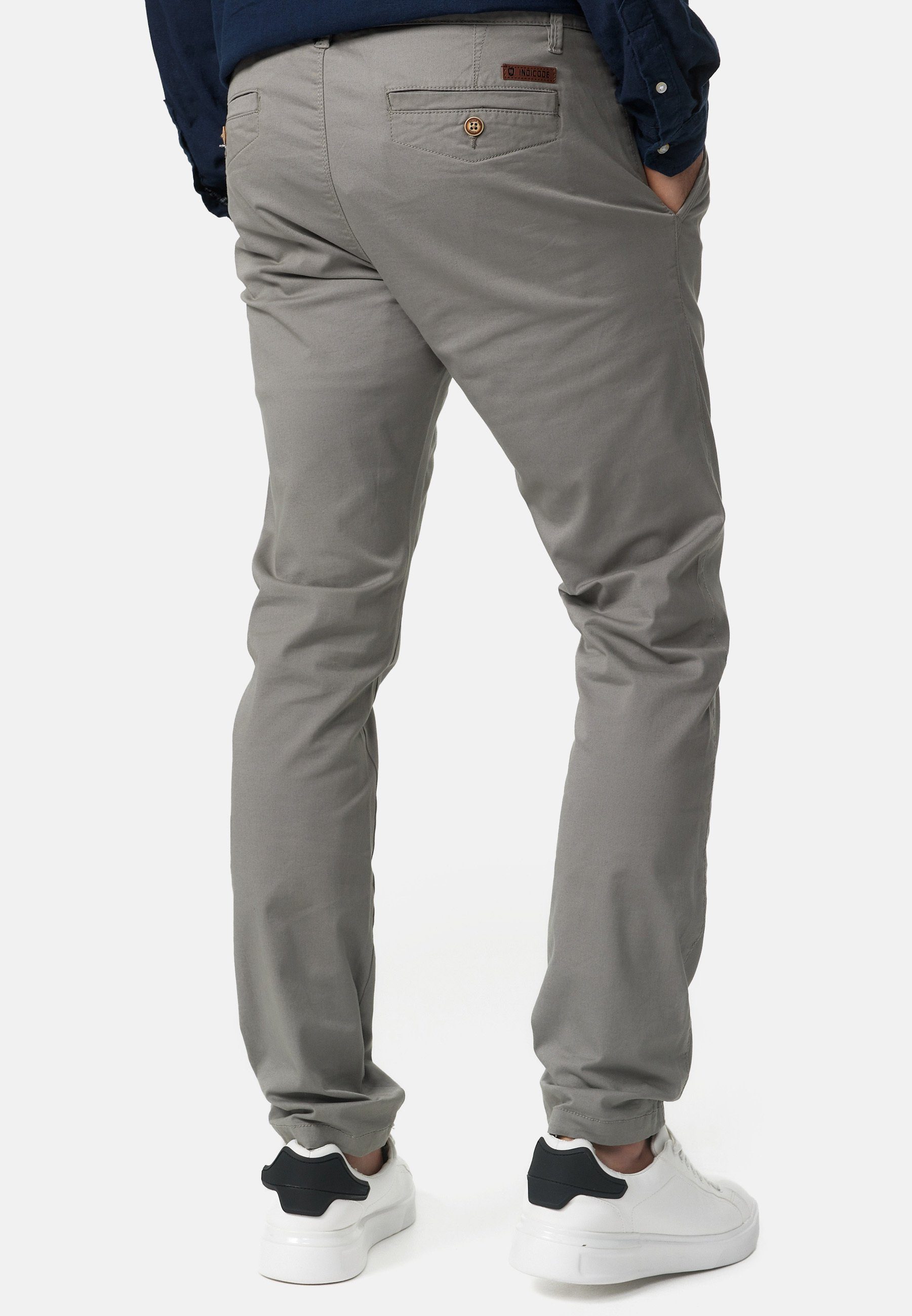 Indicode Chinohose Herren Cherry Chino Hose Herrenhose 98% Baumwolle, 2% Elasthan