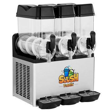 Royal Catering Slush Maker Slush Maschine Slushmaschine Eismaschine Gastronomie 3 X 12 Liter, Stahl, Kunststoff (Polycarbonat)