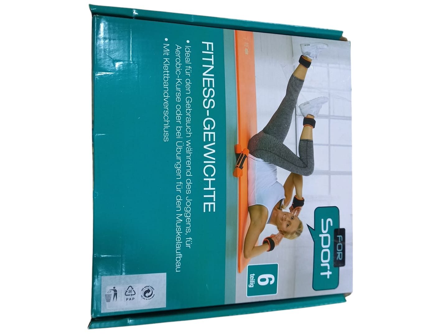 UE Stock Hantel-Set 6-tlg. Fitness Gewichte Set Vielseitiges Training für Zuhause - Orange, ideal zur Steigerung von Kraft und Ausdauer