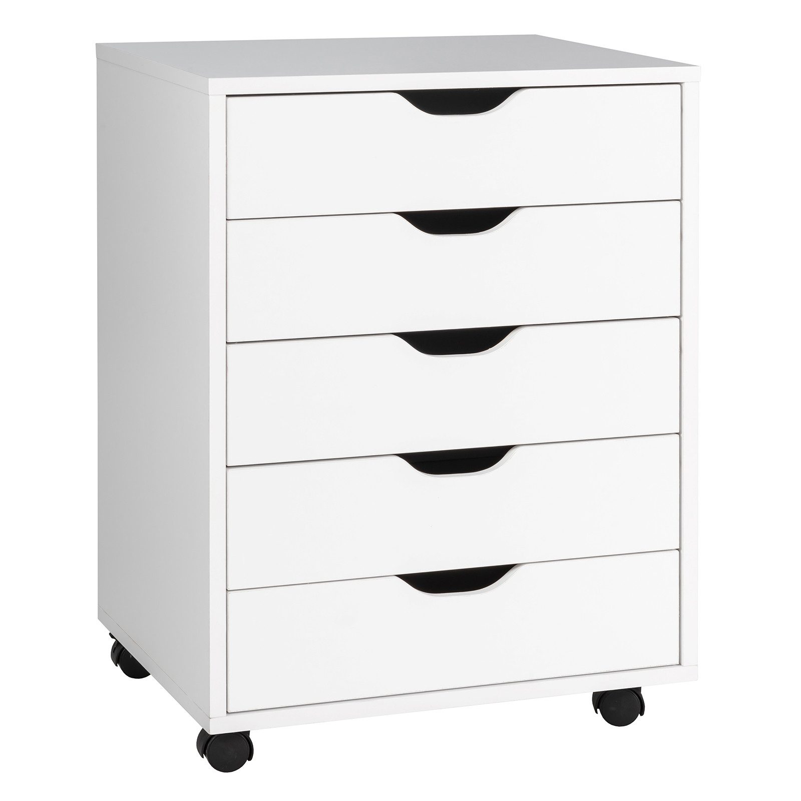 COSTWAY Rollcontainer, mit 5 Schubladen und günstig online kaufen