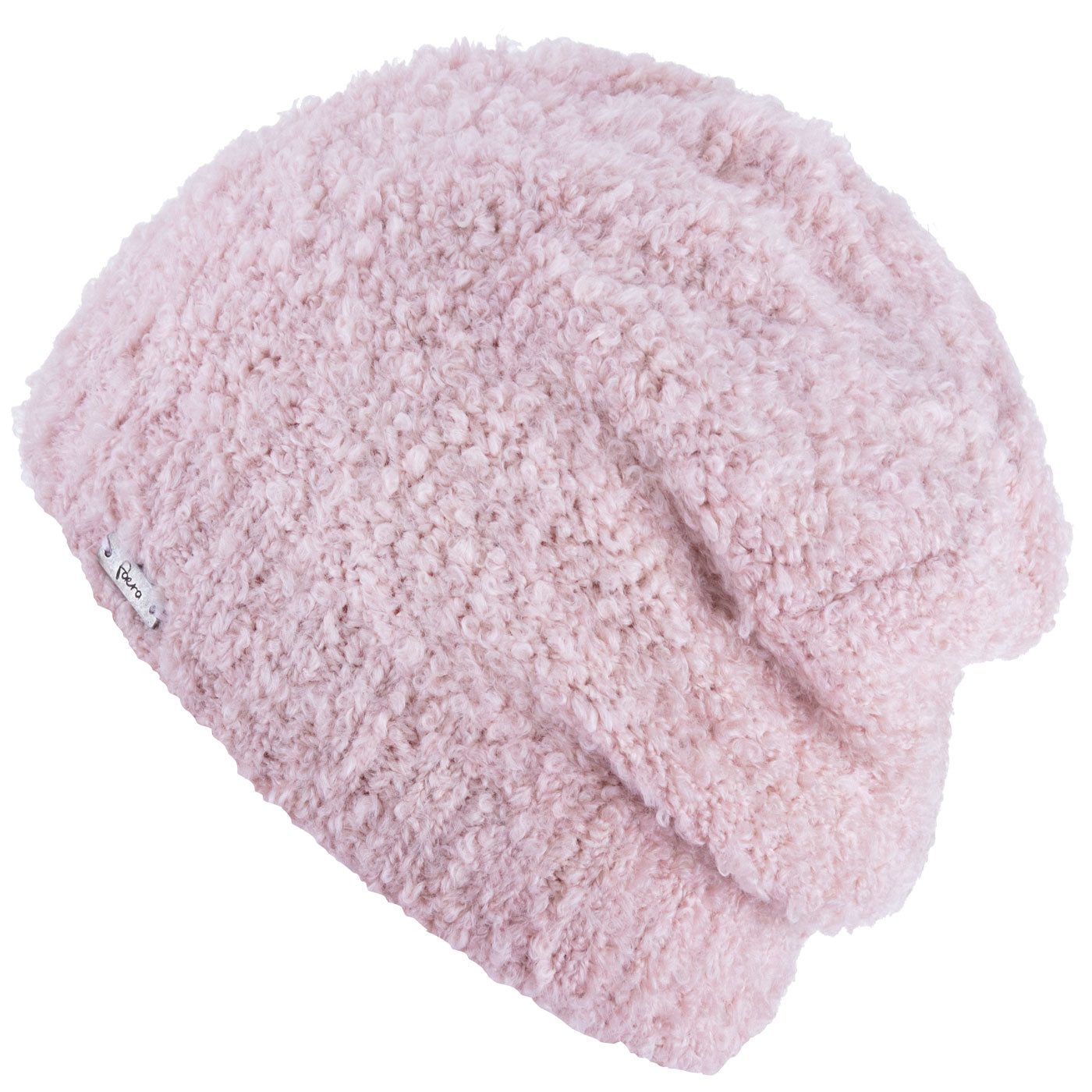 Faera Strickmütze (1-St) Damen Wintermütze gefüttert Grobstrick Fleecefutter Beanie