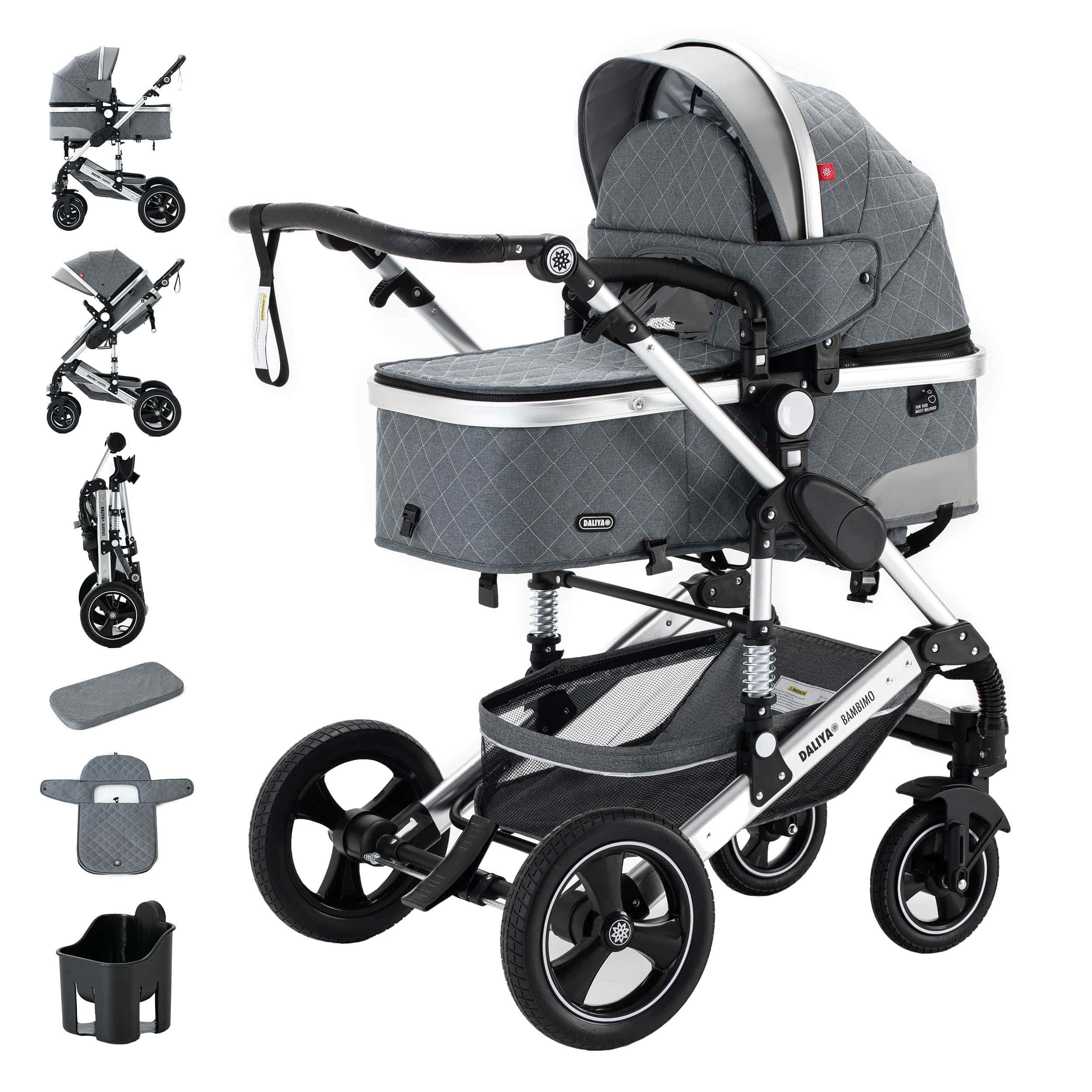 Grau - Rahmen Silber | Silber