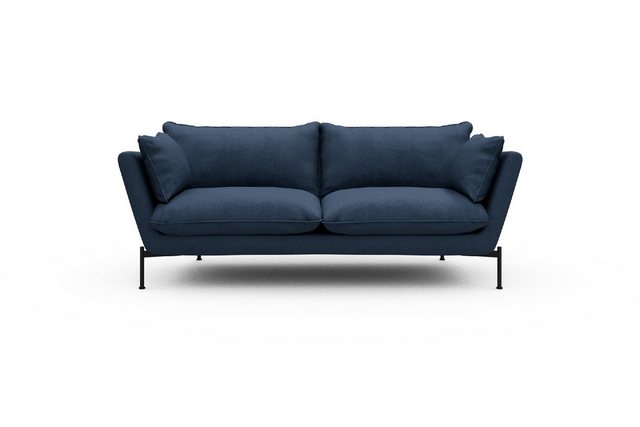 moebelfaktor Sofa Anton PREMIUM 2-Sitzer, schräg gestellte Armlehnen, hoher günstig online kaufen