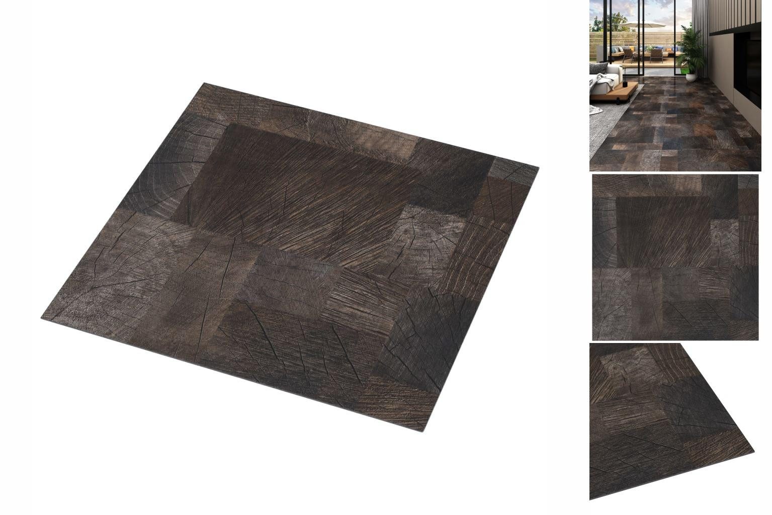 vidaXL Laminat PVC-Laminat-Dielen Selbstklebend 5,11 m² Holzoptik Braun Vinylboden Bo