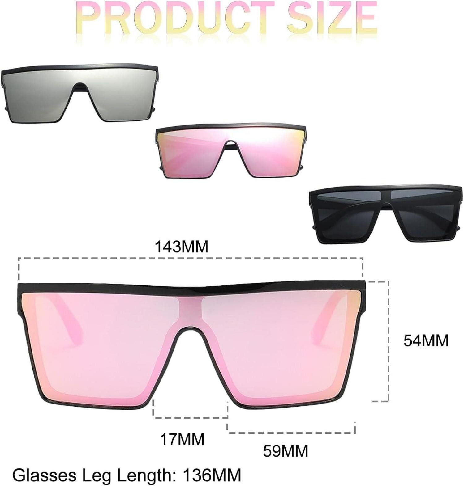 LuxusKollektion Retrosonnenbrille 3er Pack Retro Square günstig online kaufen