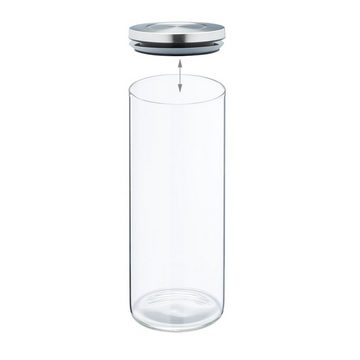 relaxdays Vorratsglas Vorratsgläser 4er Set je 1,5 Liter, Glas