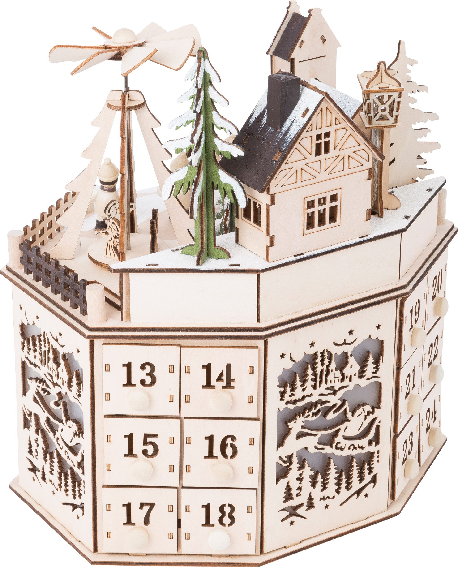 Small Foot befüllbarer Adventskalender Adventskalender mit Pyramide