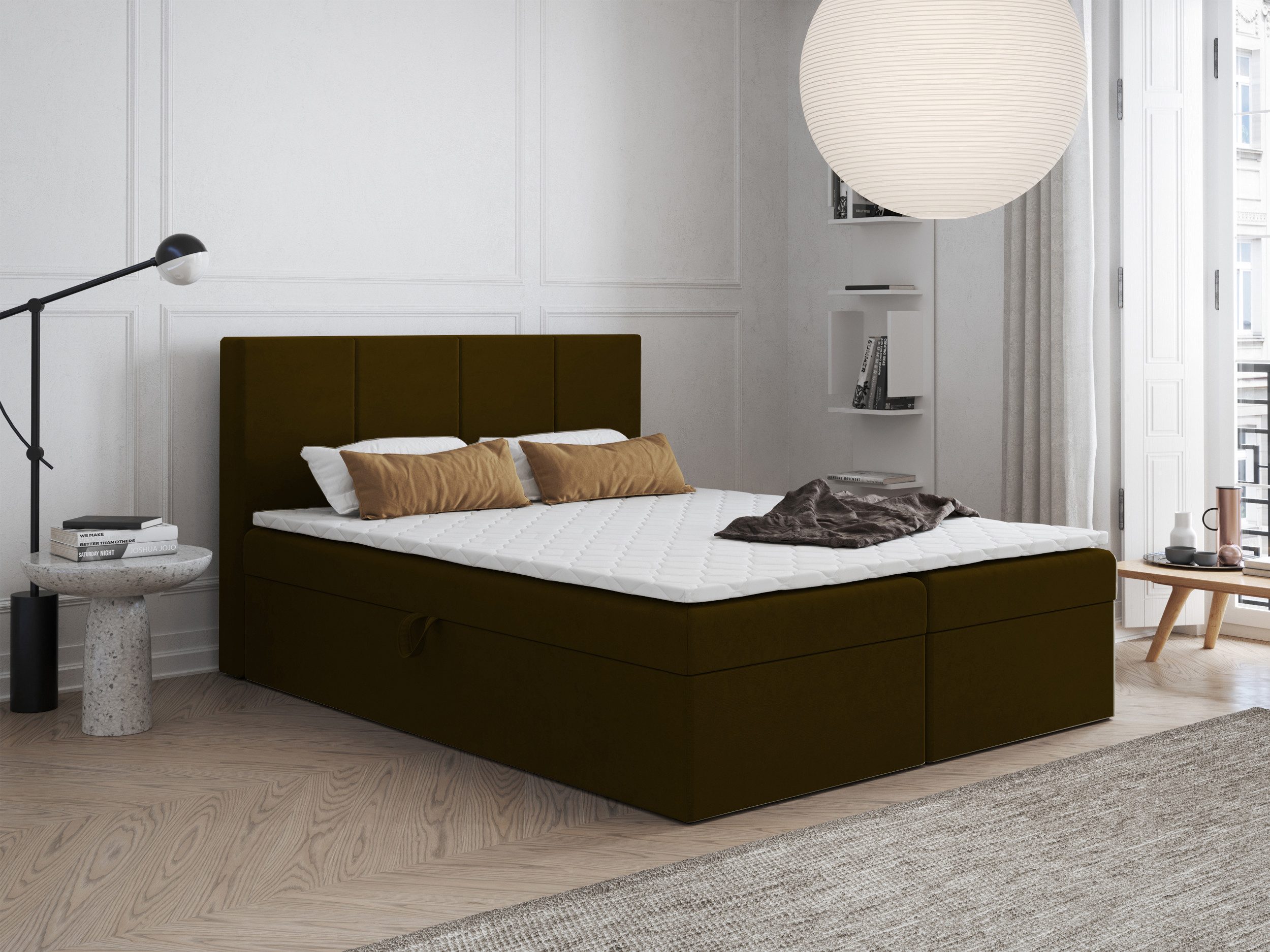 Godre Boxspringbett mit Bettkasten FARO 150x190 günstig online kaufen