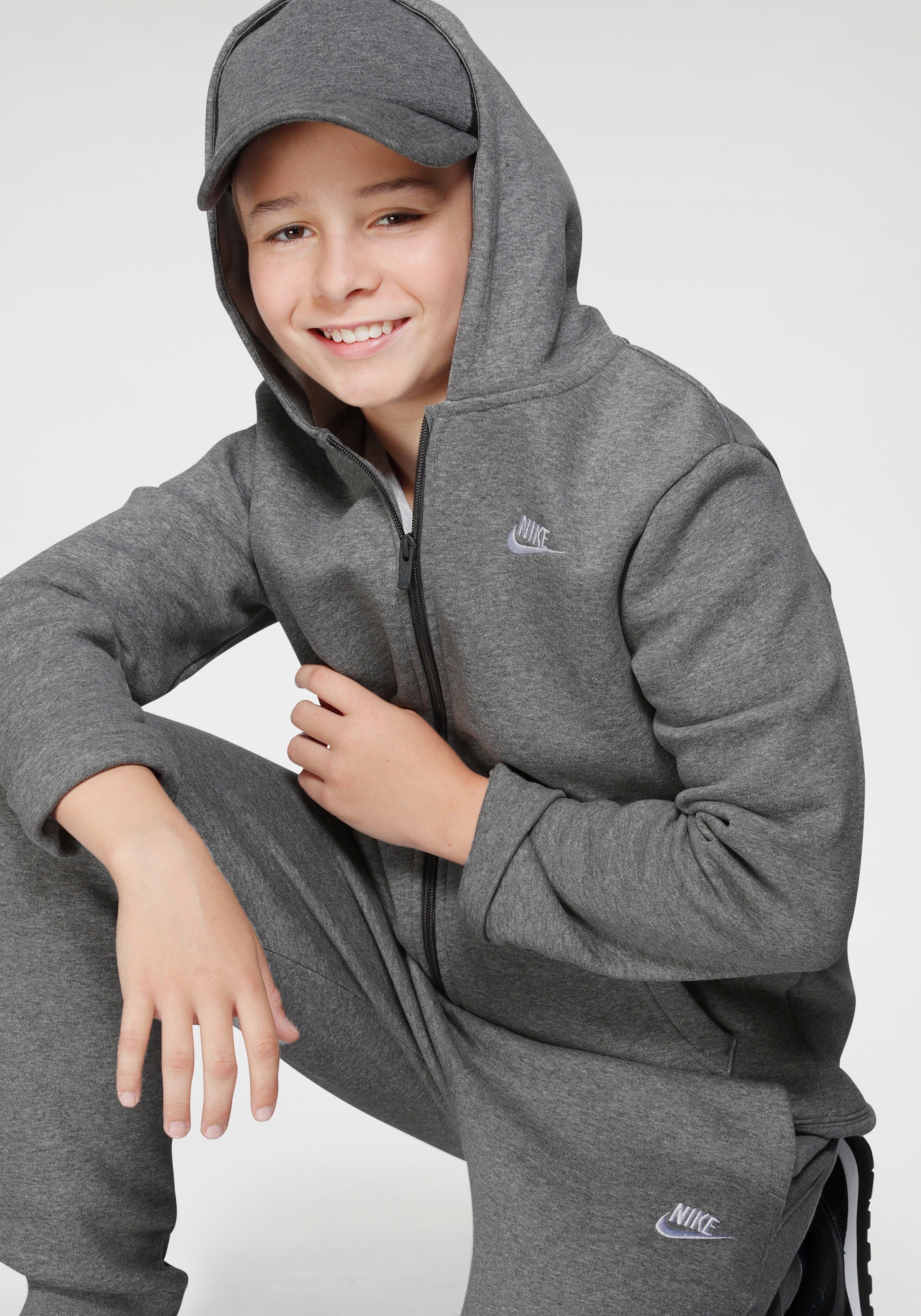 Sportswear für (Set, Nike Jogginganzug CORE grau-meliert 2-tlg), Kinder NSW