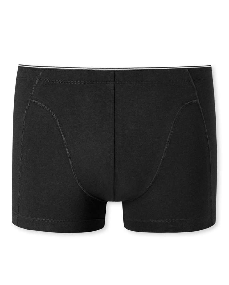 Schiesser Boxer A Pantaloncino Uomo, Jersey Di Cotone Elastico, Blu Scuro Con Strisce Bianche