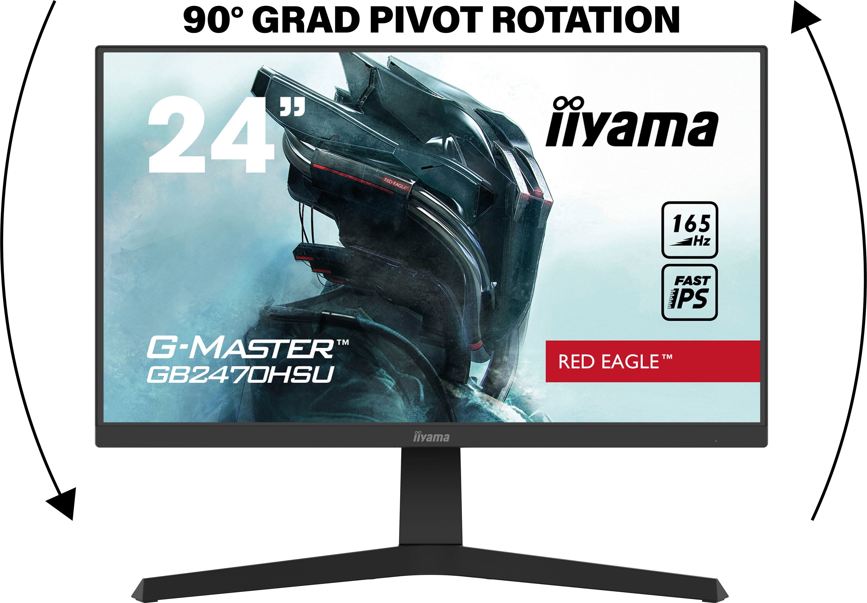 Iiyama G-MASTER GB2470HSU-B1 Gaming-Monitor (61 Reaktionszeit, IPS) HD, ", px, 1920 Full 0,8 Hz, ms cm/24 165 1080 x