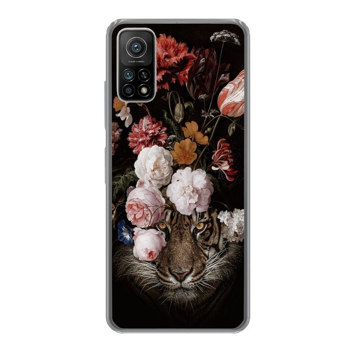 MuchoWow Handyhülle Blumen - Jan Davidsz de Heem - Tiger - Gemälde - Stillleben - Alte Phone Case Handyhülle Xiaomi Mi 10T Silikon Schutzhülle
