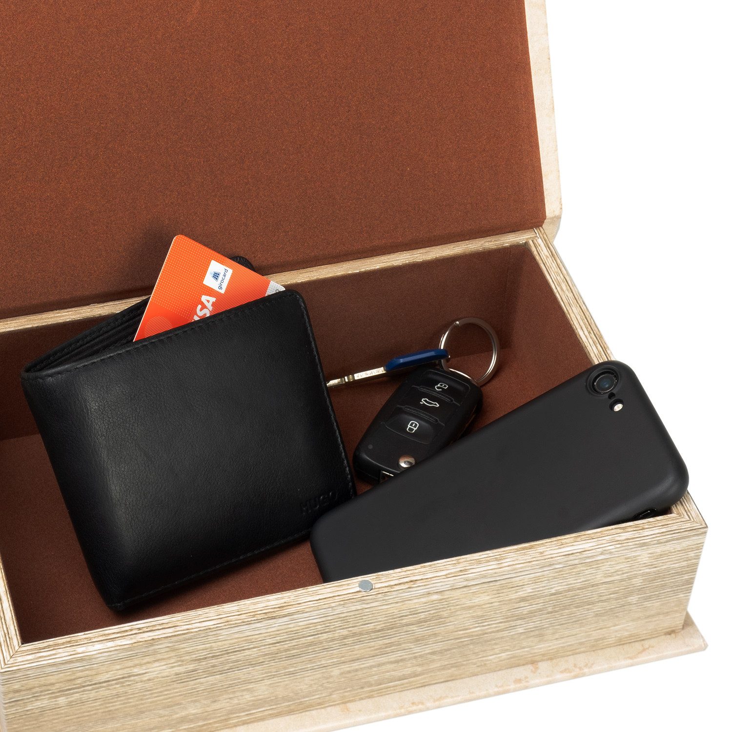 Moritz Etui Buchhüllen Set Vintage 2-teilig mit Geheimfach mit Kindern