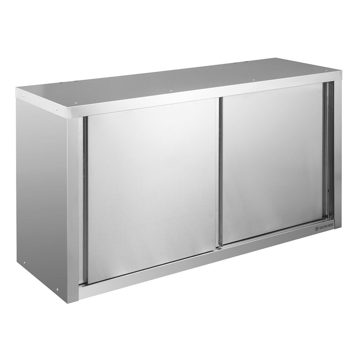 GastroHero Wandhängeschrank Wandhängeschrank 100x40x65 cm - Küchen-Schrank aus Edelstahl Gastro