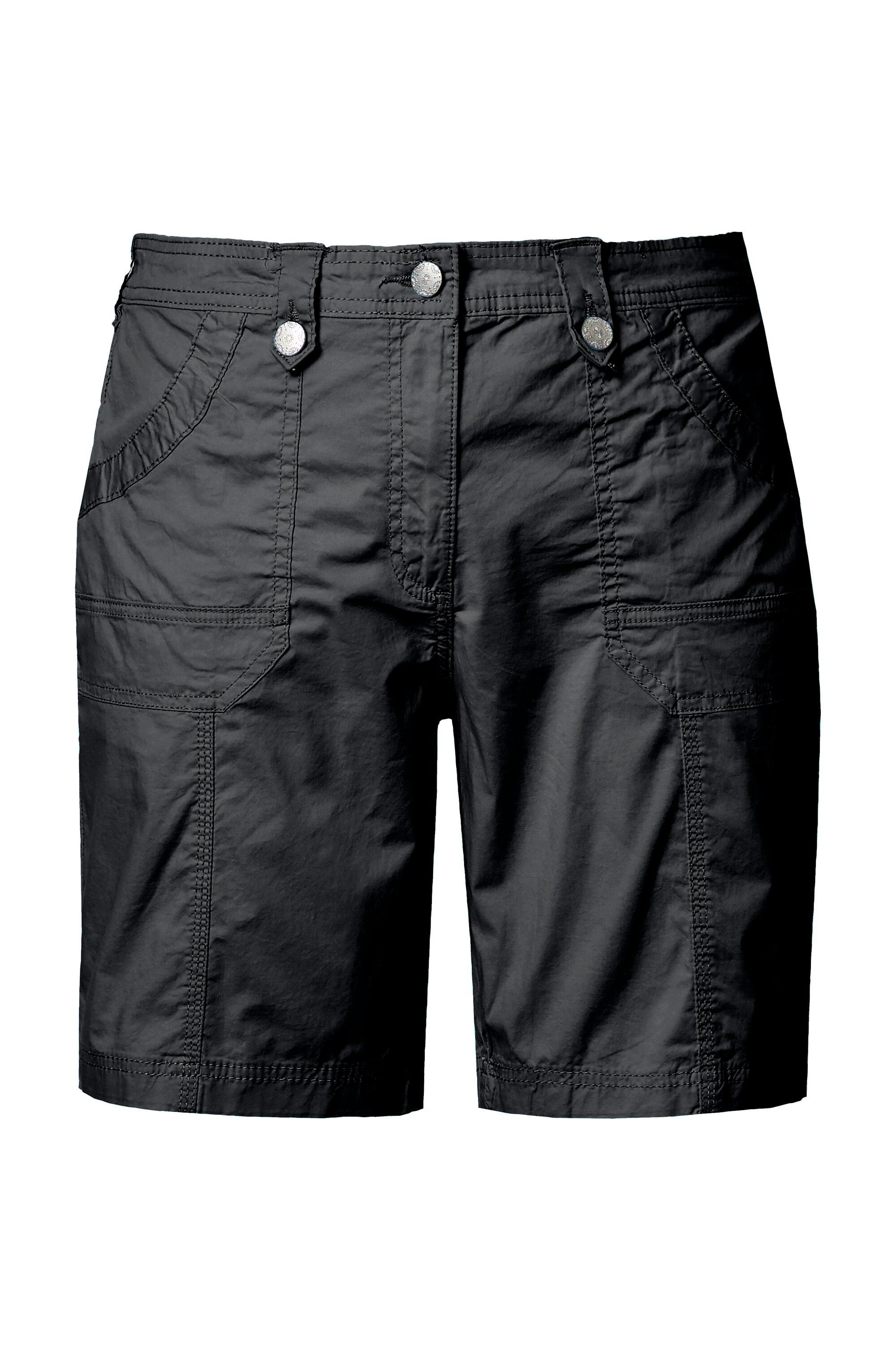 Ulla Popken Funktionshose Cargo-Bermuda Komfortbund 4-Pocket-Schnitt günstig online kaufen