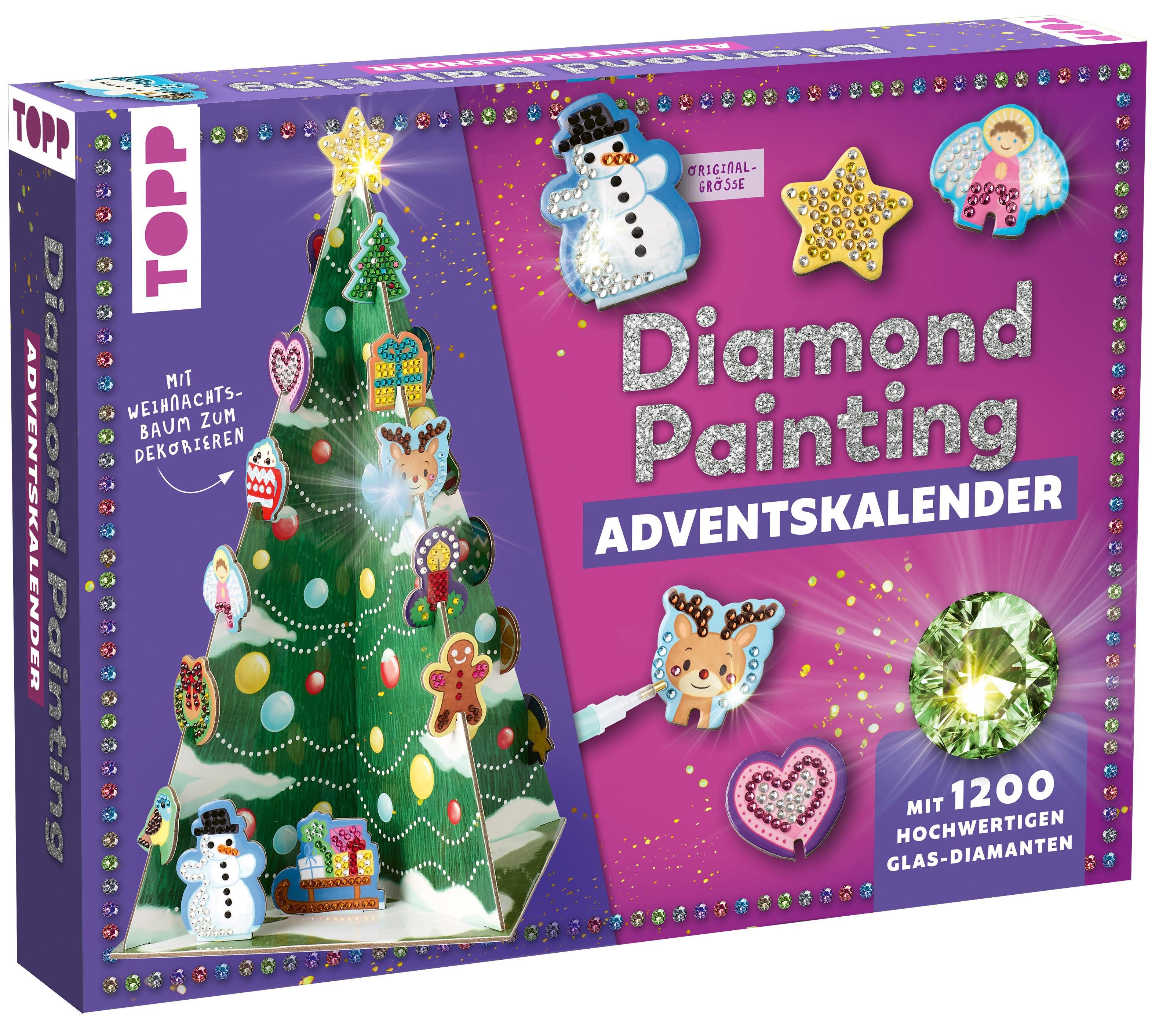 frechverlag Adventskalender Weihnachtszauber - Der Diamond-Painting-Adventskalender. Mi