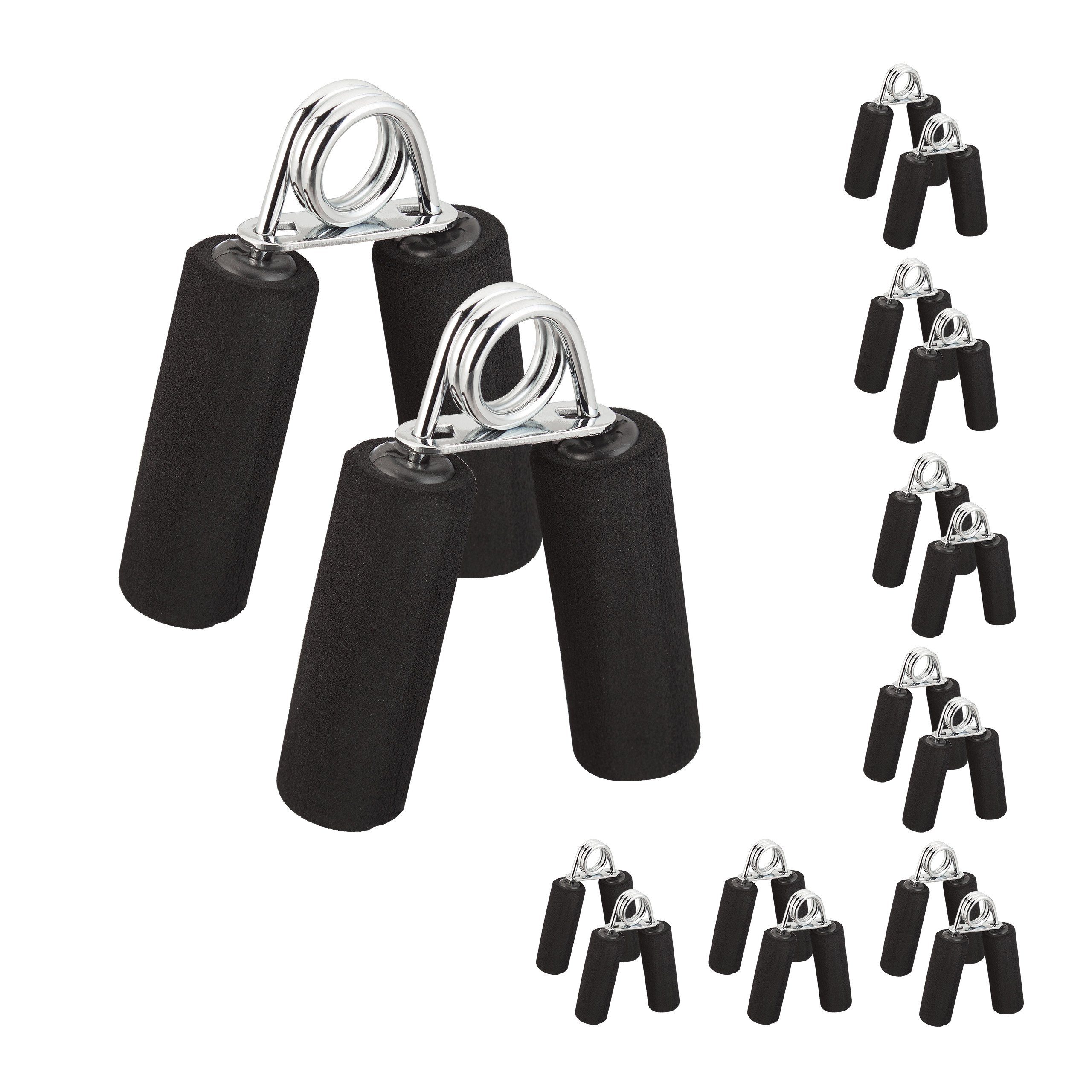 Handmuskeltrainer 16x Fingertrainer schwarz